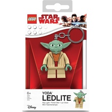 Bild Euromic, Schlüsselanhänger, LEGO - Keychain w/LED Star Wars - Yoda (4005036-LGL-KE11H), Braun, Grün