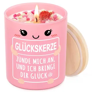 Encoink Glück Geschenke für Frauen, Geburtstagsgeschenk für Frauen – Duftkerzen im Glas, Glückskerze als Geschenk für Freundin, Schwester, Mama, Tochter und Kollegin zu Weihnachten