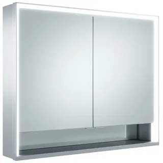 KEUCO Royal Lumos Spiegelschrank Wandvorbau 2-türig, kurze Tür, mit Spiegelheizung, 900mm, 14303171304, Ausführung: ohne Dali Steuerung