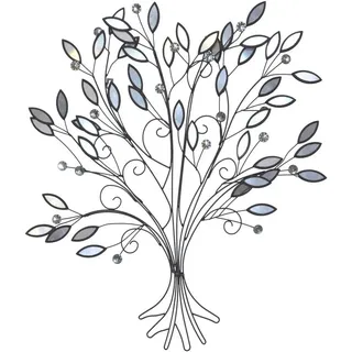 Hofmann Living And More HOFMANN LIVING AND MORE, Wanddekoobjekt »Wanddekoration« Blätter mit Spiegelblättchen,