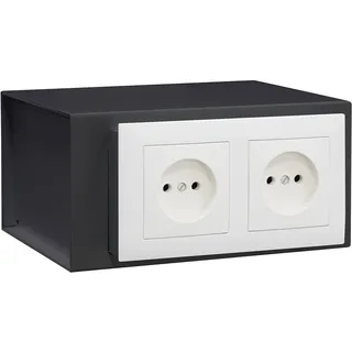 ARREGUI Socket Steckdosensafe | Versteckter Steckdosen Tresor | Unauffälliges Geheimfach für Geld und Wertsachen | Geldversteck in der Wand | Sicheres Geheimversteck für Zuhause | 10x20x15 cm | 2,5 L