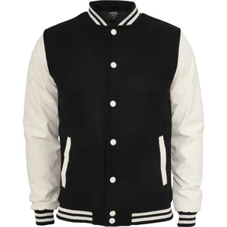 URBAN CLASSICS Oldschool College Jacket Schwarz, S