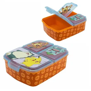 Stor BROTDOSE MIT MEHREREN FÄCHERN | POKEMON, Bunt