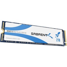 Sabrent M.2 NVMe SSD 2TB, Internes Solid State 3200 MB/s Lesen, PCIe 3.0 2280, intern Festplatte High Performance kompatibel mit PCs, NUCs Laptops und desktops (SB-RKTQ-2TB)