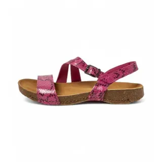 Art für Damen. 11045S1O8003_043 Ledersandalen 1045S I Breathe rosa (40), Wohnung, Schnalle, Lässig