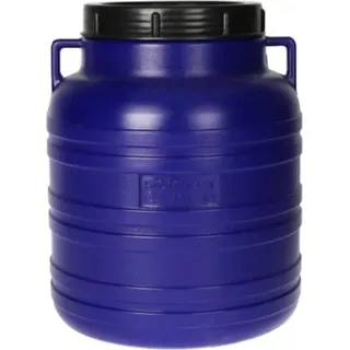 Kunststoffbeizfass mit Ohren 10l - Blau
