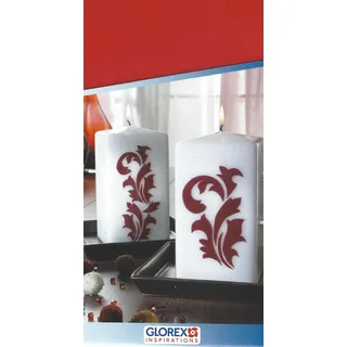 GLOREX 6 8614 006 Verzierwachs, hellrot, 20 x 11.6 x 0.1 cm