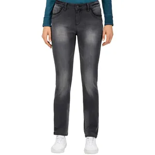 Timezone Damen Slim TahilaTZ Womanshape Straight Jeans,per Pack Schwarz (Faded Black wash 9062),W28/L32 (Herstellergröße:28/32)