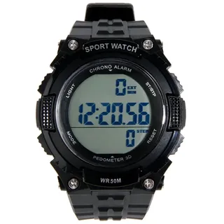 Delta Tactics Taktische Uhr Mit Schrittzähler - Black - One Size