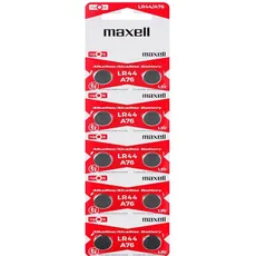 Maxell Knopfzelle LR44 / AG13 entspricht LR44/A76 10er Blister