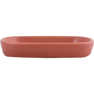 MSV Seifenschale Maonie Keramik 13,9 cm x 9 cm x 2,4 cm Terrakotta