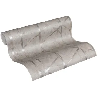 A.S. Création Vliestapete Metropolitan Stories 10,05 m x 0,53 m 369282 grau metallic
