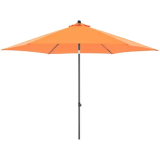 Doppler Sonnenschirm , Anthrazit, Orange , Metall, Textil , 300x300 cm , höhenverstellbar, Knickgelenk, stabile Strebegelenke, UV-beständig, wetterbeständig , Sonnenschutz, Sonnenschirme