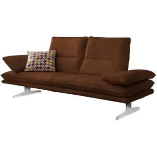 W.Schillig Couch Leder 2-Sitzer Braun