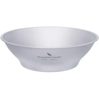 iBasingo 800ml Titan Schalen Platte Ultraleichte Einwandige Schüssel Teller Outdoor Camping Geschirr Küchenutensilien mit Tragetasche Ti1107T