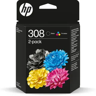 HP 308 schwarz + CMY (6L6S6UE)