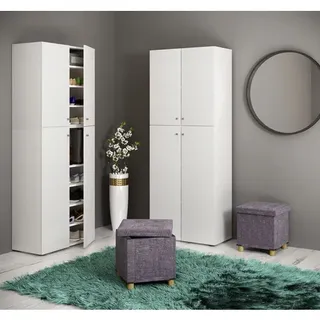 VCM Hocker Sizos M 40 x 38 x 38 cm Schwarz