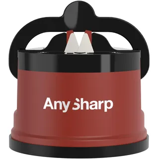 AnySharp Classic Messerschärfer & Messerschleifer mit PowerGrip Saugnapf | Freihändiges Schärfsystem mit Wolframkarbid-Technologie, geeignet für Küchenmesser, Wellenschliff & gehärteten Stahl