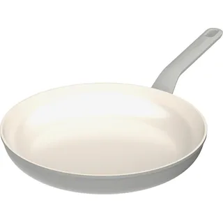 BergHOFF Leo Bratpfanne, 30 cm, rund, grau, Aluminium, keramische Antihaftbeschichtung, induktionsgeeignet, Cool-Touch Griff, PFAS-frei - Grau