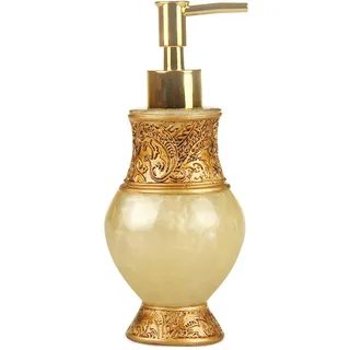 SELLONWANELO Seifenspender im Vintage-Stil, für Lotion, Küche, Badezimmer, goldfarben