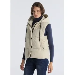 Lois Jeans für Damen. 470972906 Weste Claudia Nate beige (M), Lässig, Polyester