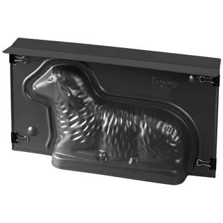 Dr. Oetker Vollbackform Lamm – 3D-Lammbackform aus Stahlblech mit Antihaftbeschichtung, inkl. Verschlussklammern, Hitzebeständigkeit: +230 °C, Reinigung per Hand, Made in Germany