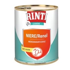 24 x 800 g Pui RINTI Canine Niere/Renal Hrană umedă câini