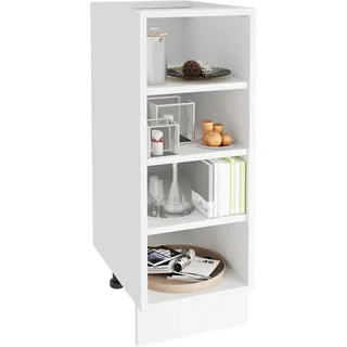 VCM Unterschrank Küchenschrank Regal Küche Esilo 30 x 44 x 82 cm Weiß