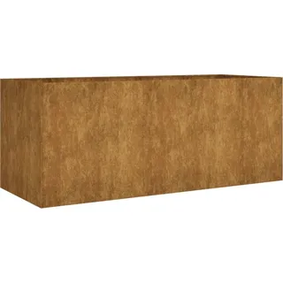 vidaXL Hochbeet 200x80x80 cm Cortenstahl - Braun