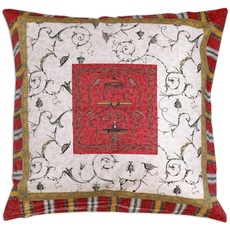 Bild OPLONTIS Kissenhülle zu Tischwäsche aus 100% Baumwolle, Panama-Gewebe in der Farbe Rot RB, Maße: 60x60 cm