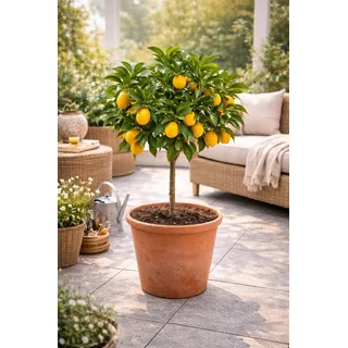 Kumquat Pflanze Fortunella margarita 70–80 cm – Ovale Kumquat, exotischer Zitrusbaum für Garten, Terrasse & Balkon, winterhart bedingt
