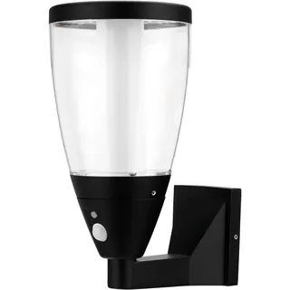 REV Ritter Außenleuchte Aluminium IP65 200 lm inkl. Bewegungsmelder schwarz