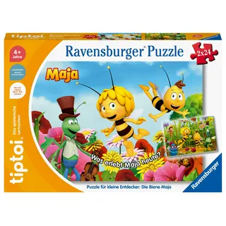Ravensburger tiptoi Puzzle 00141 Puzzle für kleine Entdecker: Die Biene Maja '22 2x24p (Deutsch)