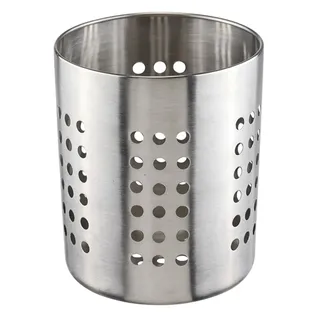 Bambelaa! Besteckabtropfkorb Spüle Silber Edelstahl Rund Metall Abtropfgestell Geschirr Abtropfkorb Spülbecken Besteckhalter Tisch Küchenutensilien Utensilienhalter Küche Korb Küchenhelfer ca 11x14 cm