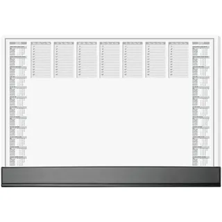 Sigel Schreibtischunterlage Office 2026/2027 weiß Papier 59,5 x 41,0 cm, 40 Blatt