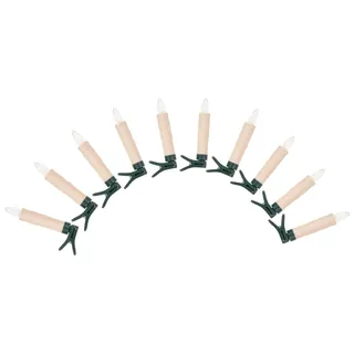 LED Weihnachtsbaumkerzen-Erweiterungsset 10teilig Christbaumkerzen kabellos