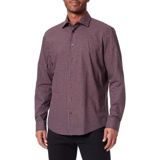 Seidensticker Herren Slim Fit Langarm Hemd, Orange, 40 EU