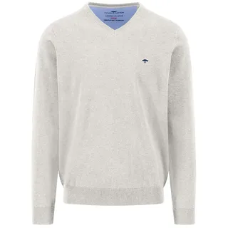 Fynch Hatton 1514211 Pullover Mit V-ausschnitt - Winter White - 4XL