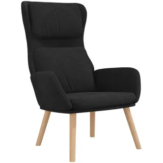 vidaXL Relaxsessel Schwarz Samt - Schwarz