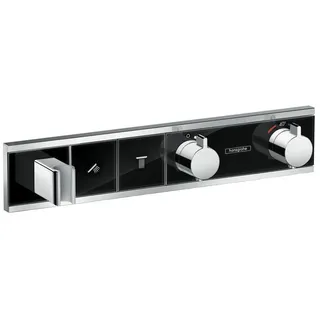 Hansgrohe RainSelect Duschthermostat für 2 Verbraucher Chrom/Schwarz 15355600