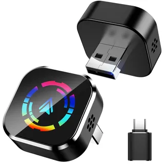 YOUKOYI Wireless CarPlay Adapter für iPhone - Sofortige Kabel auf drahtlose Konvertierung, Plug & Play, Mini Stabiles Design