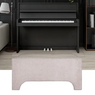 PPGE Klavierteppich 160×70 cm, Schallschutz Teppich rutschfest Matte, Klavier Schalldichte Teppich, Antivibrationsmatte Klavier, Klavier Teppich Matte, Teppich für Schalldämmung Klavier (Color:Khaki)