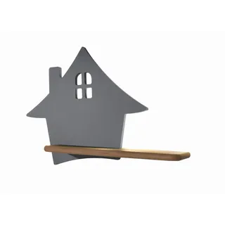 Kinderwandleuchte , Grau , Holz, Metall, Holzwerkstoff , Eiche , 12x26x35 cm , RoHS, Europäischer Sicherheitsstandard , einfach zu transportieren , Lampen & Leuchten, Innenbeleuchtung, Kinderzimmerlampen, Kinderwandleuchten