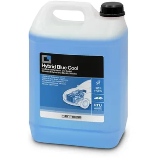 ERRECOM Hybrid Blue Cool, Kühlerflüssigkeit für Hybrid- und Elektrofahrzeuge -20°C/+106°C, Frostschutzmittel mit Oat-Inhibitor-Paket mit Phosphaten, gebrauchsfertig, 5 Liter