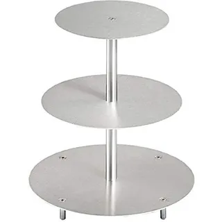 Tortenständer Rund Tortenetagere Aluminium 3 Etagen, Hochzeitstortenständer Ø 20 26 32 cm Etagere