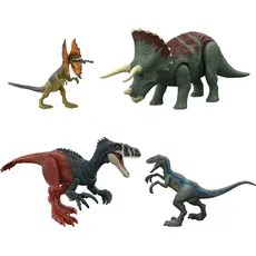 Bild von HJJ85 - Survival-Instincts-Dinosaurier-Starterset, Roar Strikers Megaraptor und Pteranodon, Blue und Dilophosaurus, digitales Spielerlebnis, Dinosaurierspielzeug ab 4 Jahren