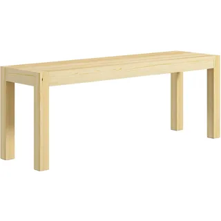Homcom Sitzbank Holzbank Beige 120 x 33 x 45 cm