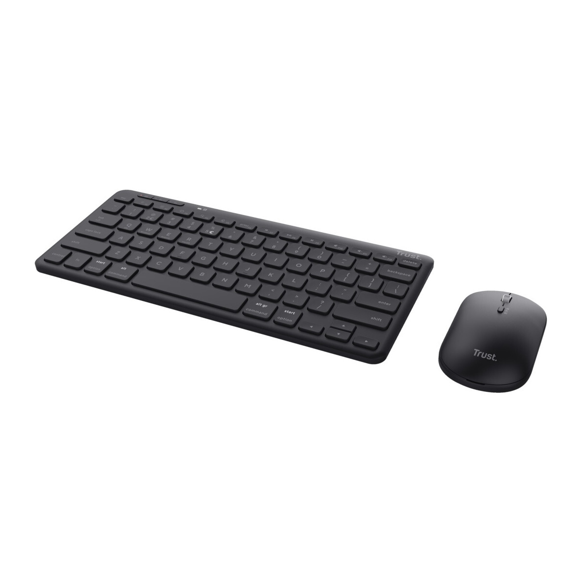 Bild von Lyra Multi-Device Wireless Keyboard & Mouse Set, schwarz, USB/Bluetooth, DE (24845)