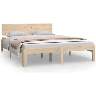 vidaXL Massivholzbett Kiefer 140x200 cm