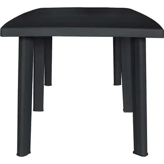 vidaXL Gartentisch Anthrazit 216x90x72 cm Kunststoff - Grau
